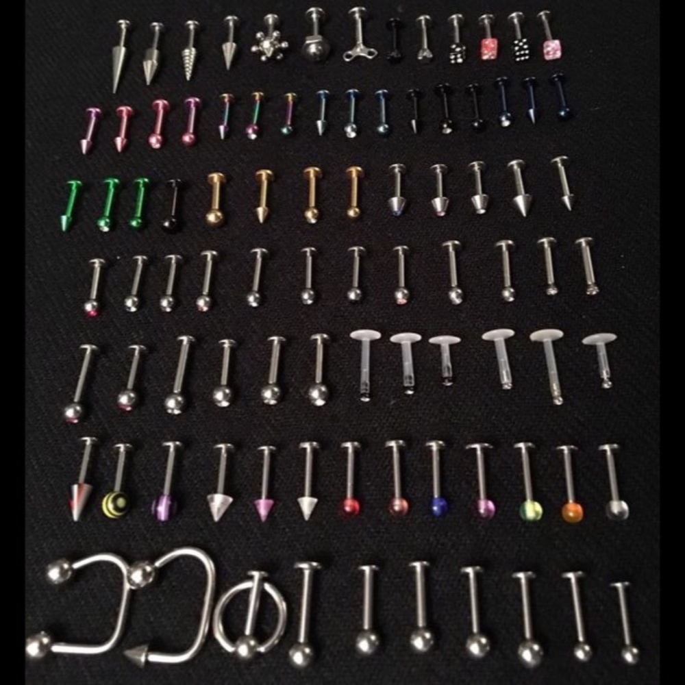 90 - Labret Lip Rings Monroe Studs Body Jewelry